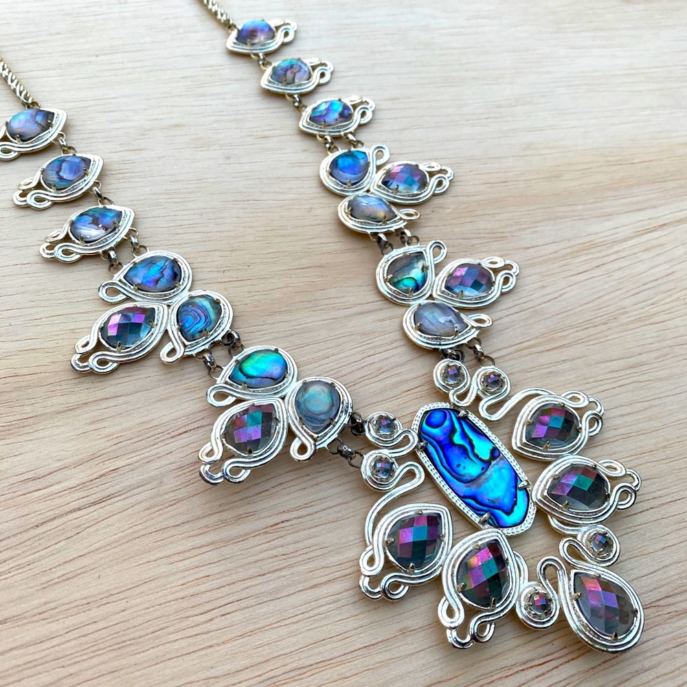 Kendra Scott Tedi Abalone Statement Necklace